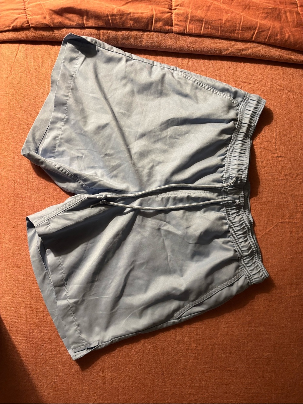 George Light Blue Men’s Athletic Shorts with Drawstring